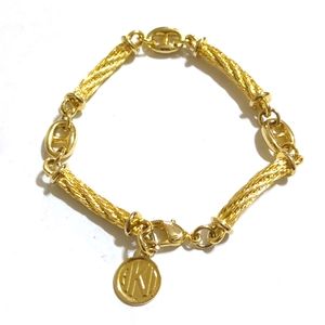 Anne Klein Gold Tone Twist Link Bracelet